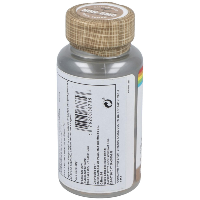 Solaray Chaga Fermented 500Mg 60Caps