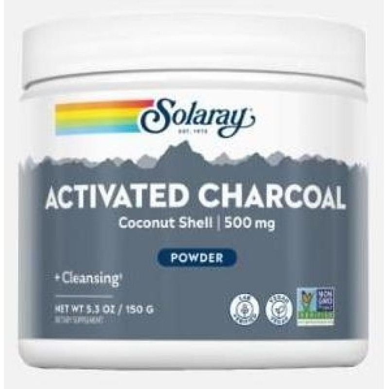 Charcoal Coconut Activated Carbon Activo 150gr - Solaray