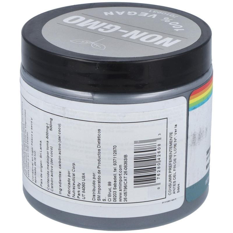 Charcoal Coconut Activated Carbon Activo 150gr - Solaray