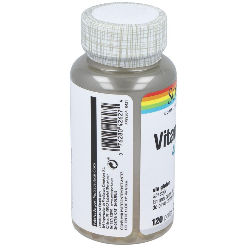 Vitamina D3 400ui 120caps - Solaray