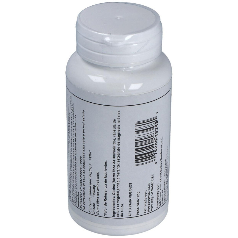 Glycine 1000mg. 60cap.veg - Solaray