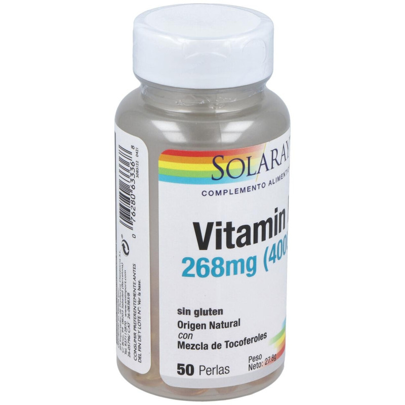 Vit. e (100% D - Alfa Tocoferoles) 50perlas - Solaray