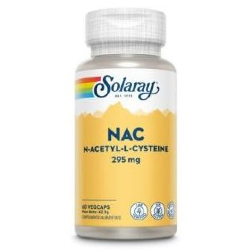 Nac 295mg 60caps - Solaray