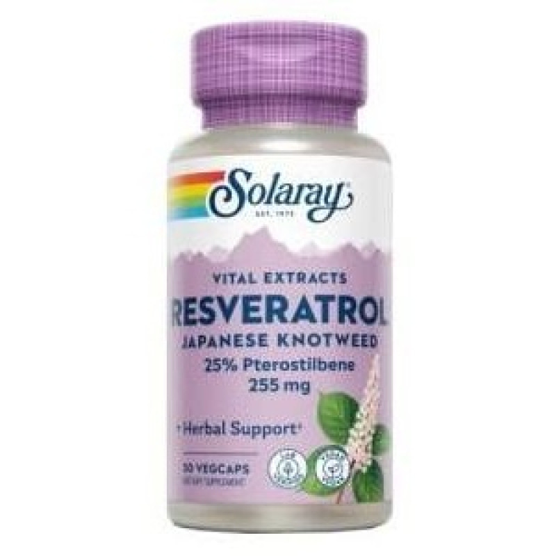 Super Resveratrol 250mg 30cáps - Solaray