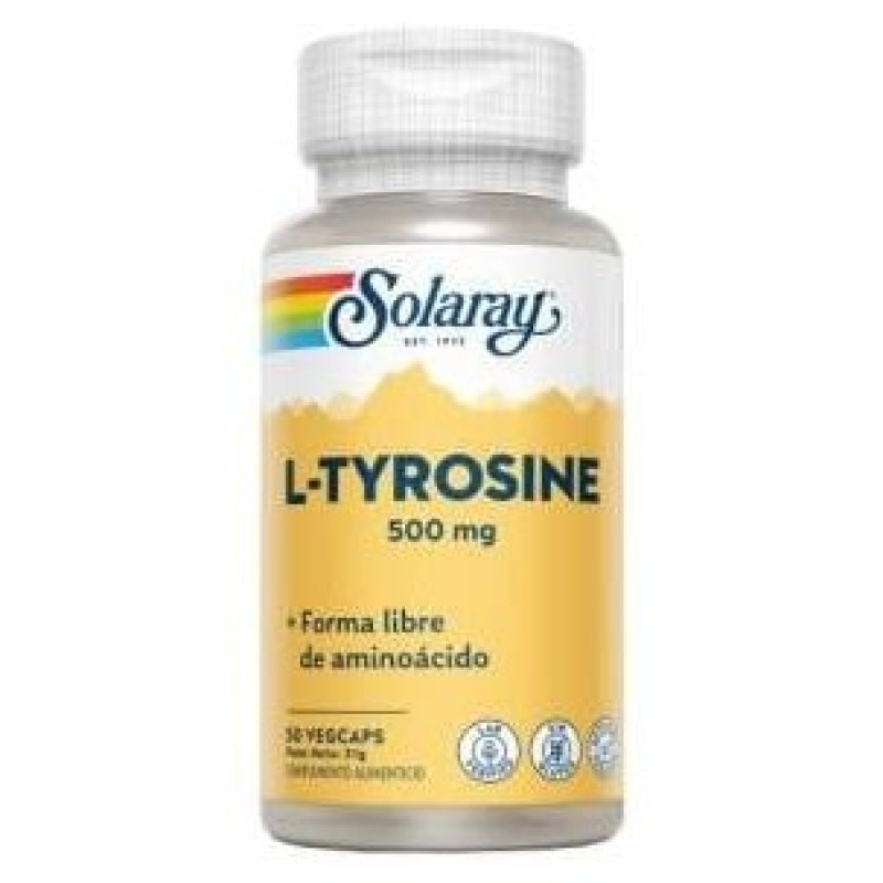 L - Tirosina 500 mg 50caps - Solaray