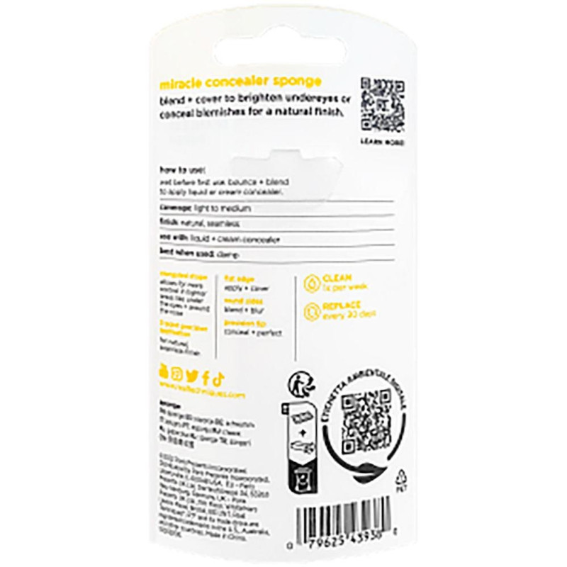 Miracle Concealer Sponge 1 u - Real Techniques