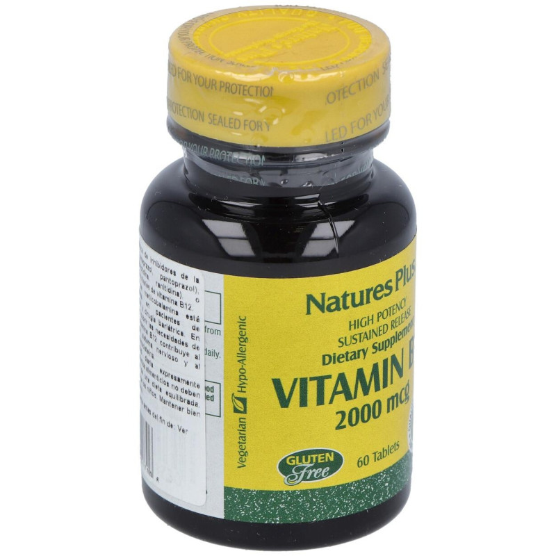Nature's Plus Vitamina B12 2000mcg 60comp - Natures Plus