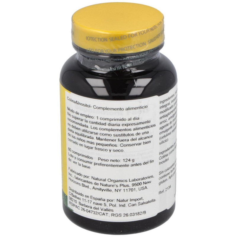 Colina + Inositol 500mg. 60comp - Natures Plus