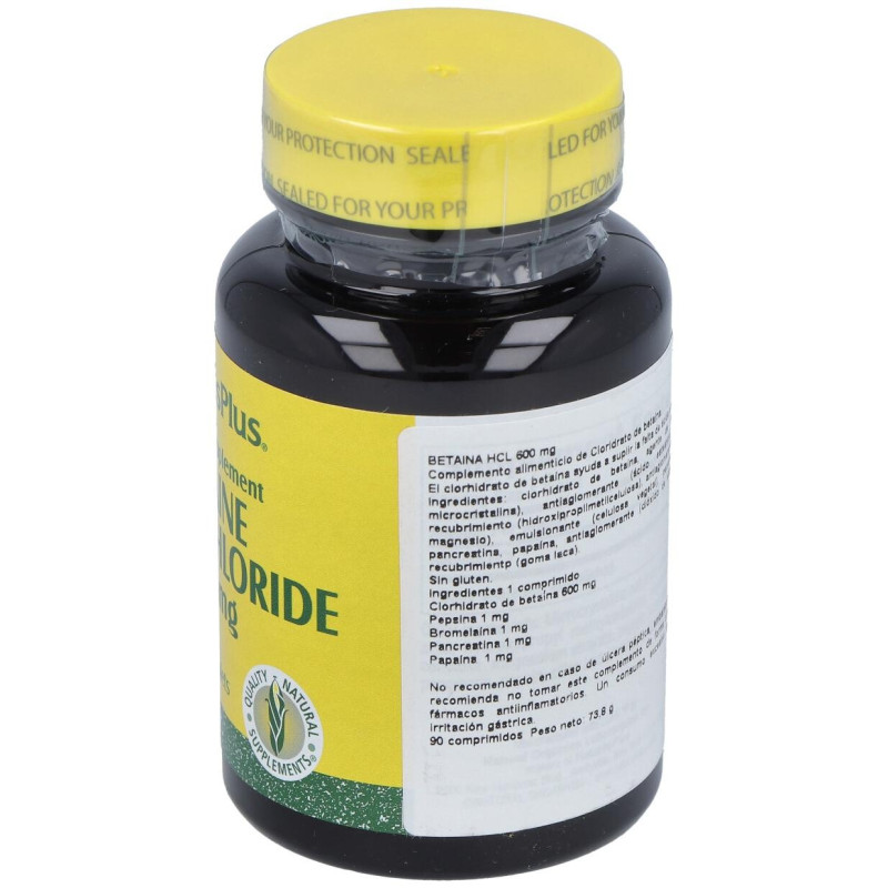 Naturesplus Betaina Hcl 600mg 90comp - Natures Plus