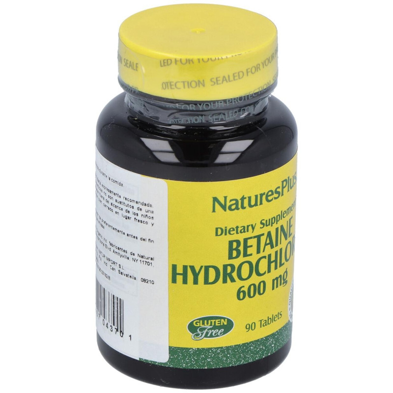 Naturesplus Betaina Hcl 600mg 90comp - Natures Plus