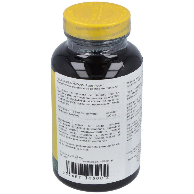 Naturesplus Pectina De Manzana 500Mg 180Comp