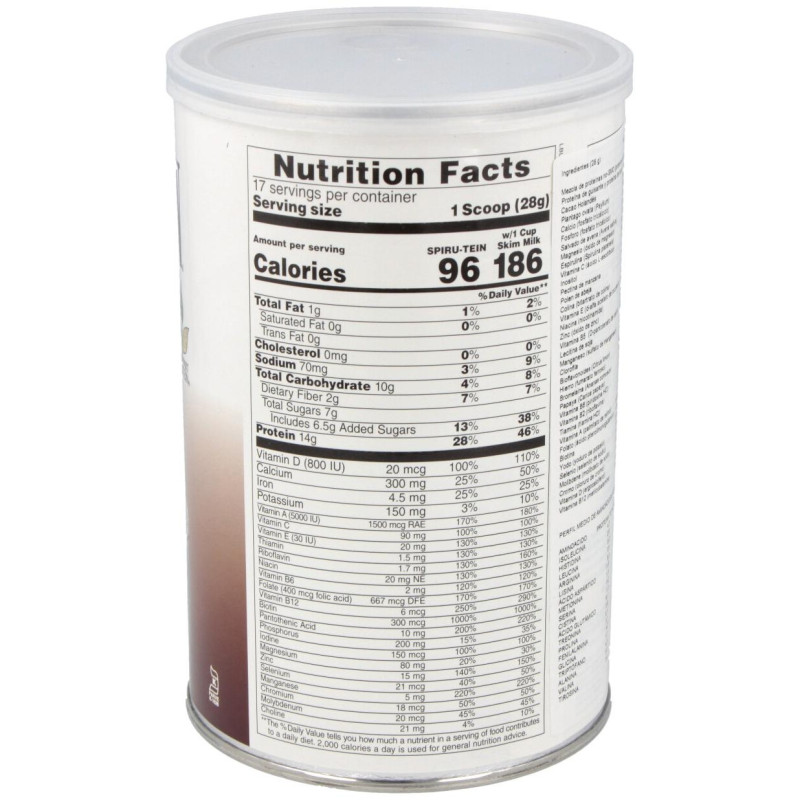 Spiru - Tein Chocolate 476gr - Natures Plus