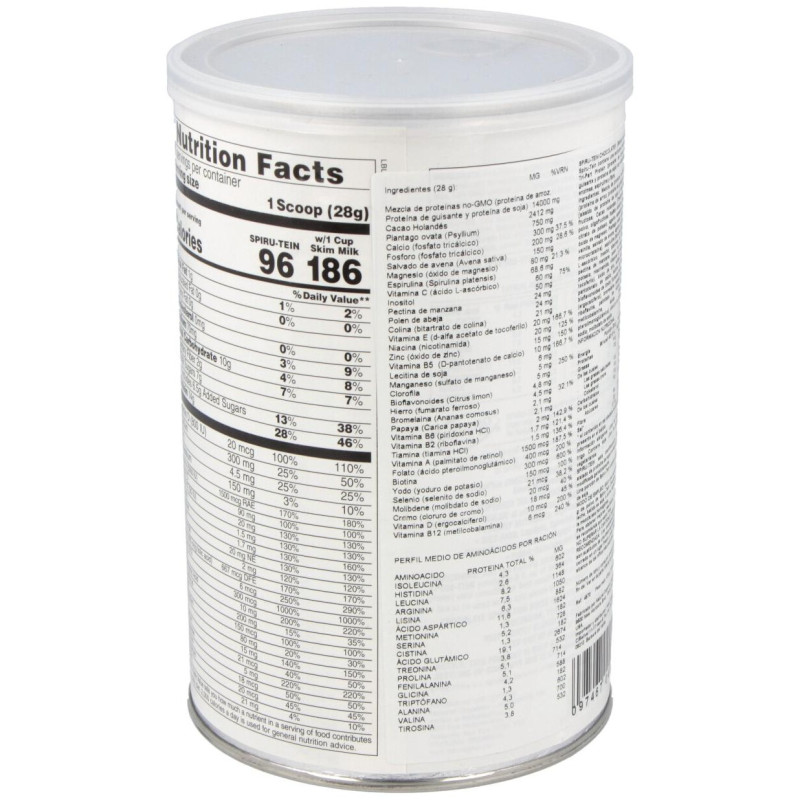 Spiru - Tein Chocolate 476gr - Natures Plus