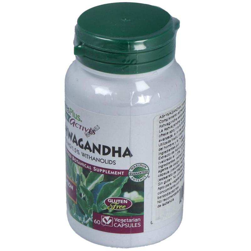 Ashwaganda Raiz 450Mg. 60Cap. Herbal Actives