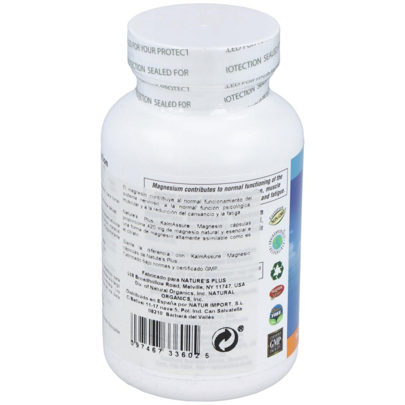 Kalmassure Magnesio 120cap - Natures Plus