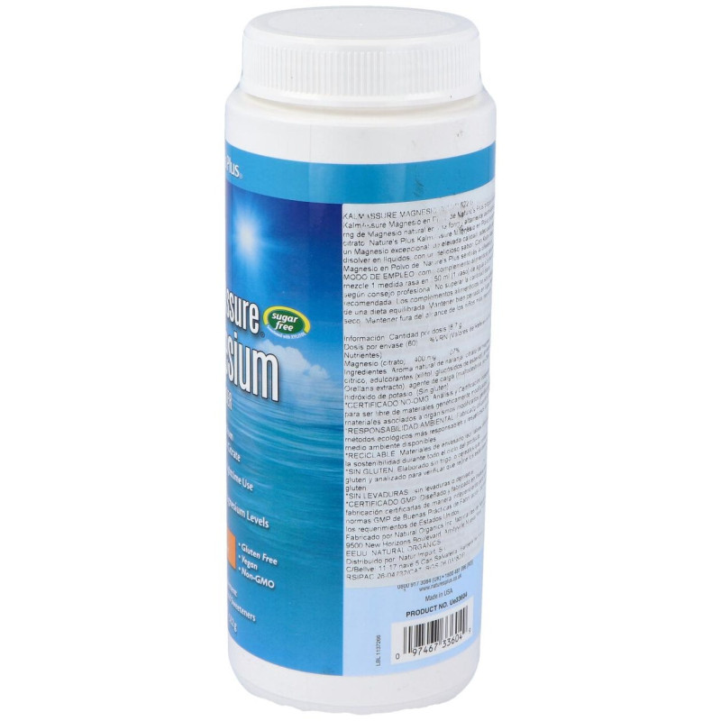 Naturesplus Kalmassure Magnesio Polvo 504g - Natures Plus