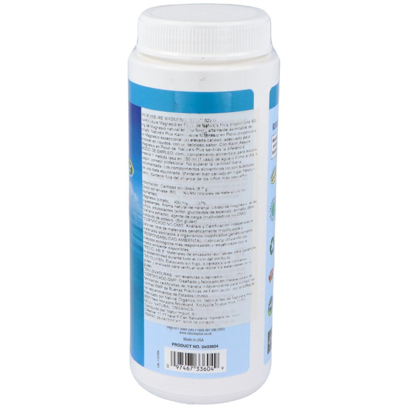 Naturesplus Kalmassure Magnesio Polvo 504g - Natures Plus