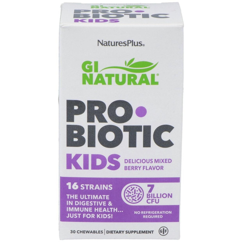 Gi Natural Probiotic Kids 30comp. Mast - Natures Plus