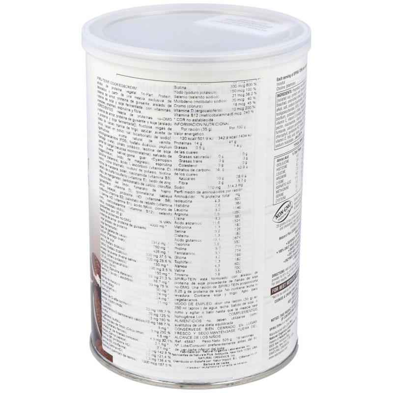 Nature'S Plus Spiru Tein Cookies Y Cream 525G