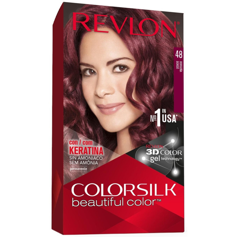 Kit Tinte Colorsilk 48 Borgoña - Revlon