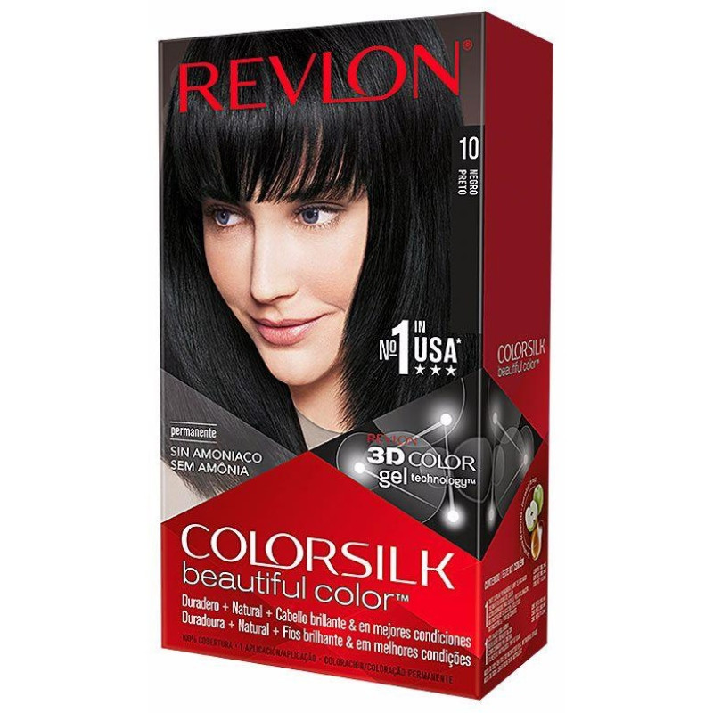Kit Tinte Colorsilk 10 Negro - Revlon
