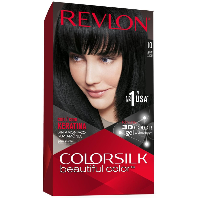 Kit Tinte Colorsilk 10 Negro - Revlon