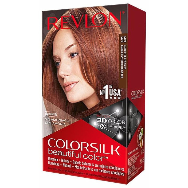 Kit Tinte Colorsilk 55 Rojizo Claro - Revlon