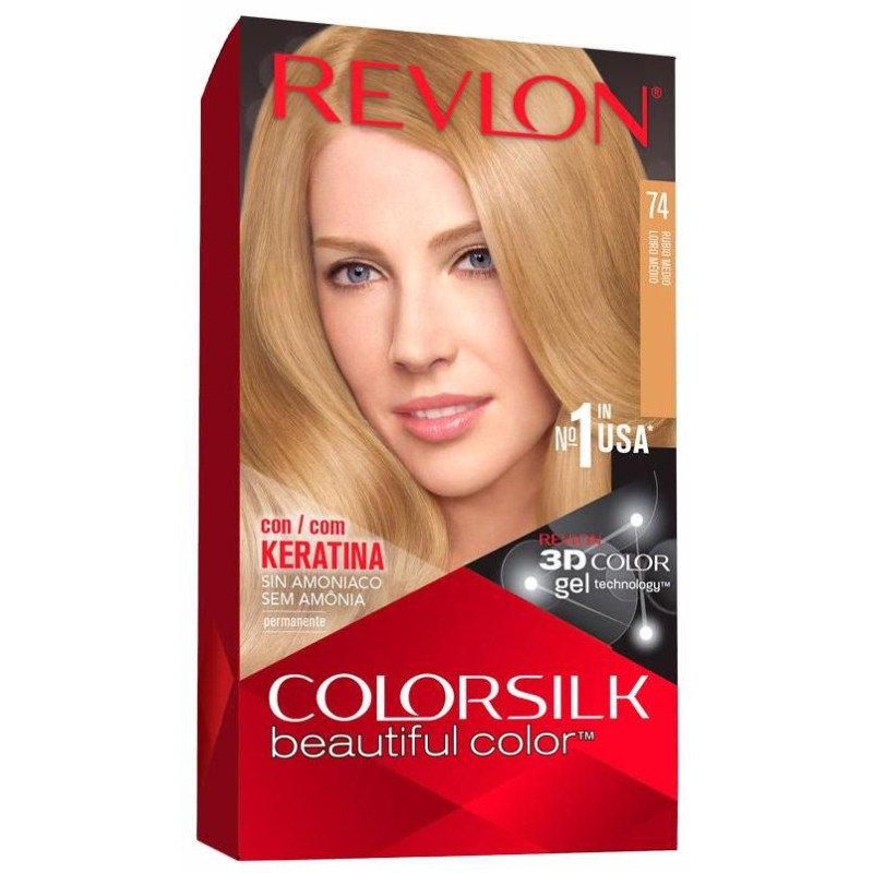 Kit Tinte Colorsilk 74 Rubio Medio - Revlon