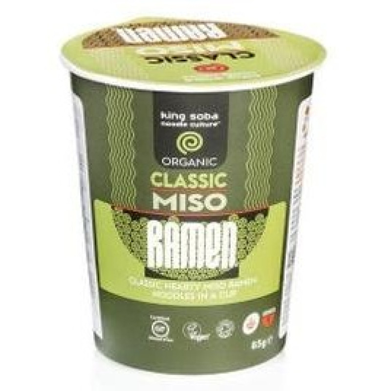 Vaso Ramen Miso Classic sin Gluten 85g - King Soba