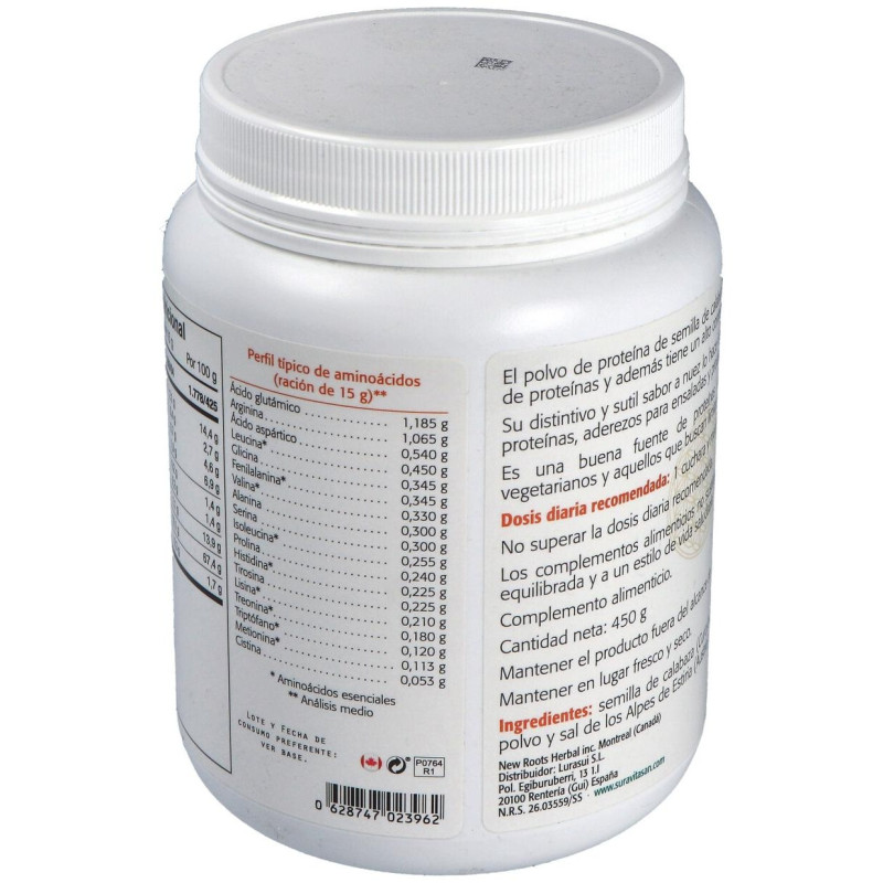 Proteina de Semilla de Calabaza 450gr - Sura Vitasan