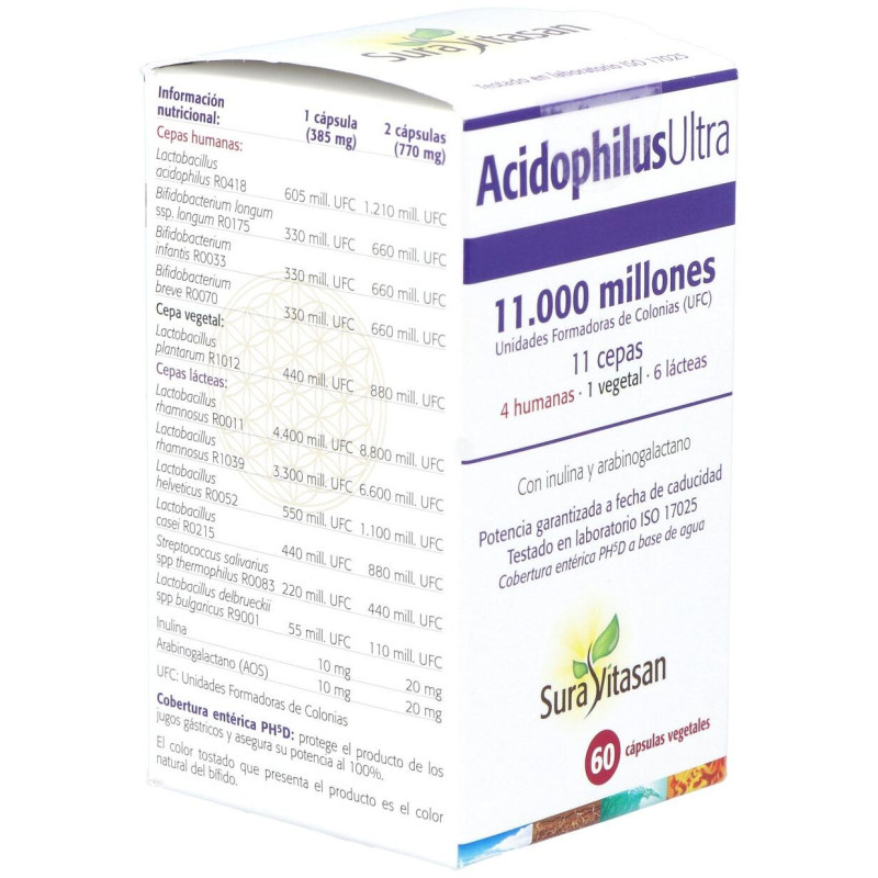 Ácidophilus Ultra 60 Cápsulas - Sura Vitasan