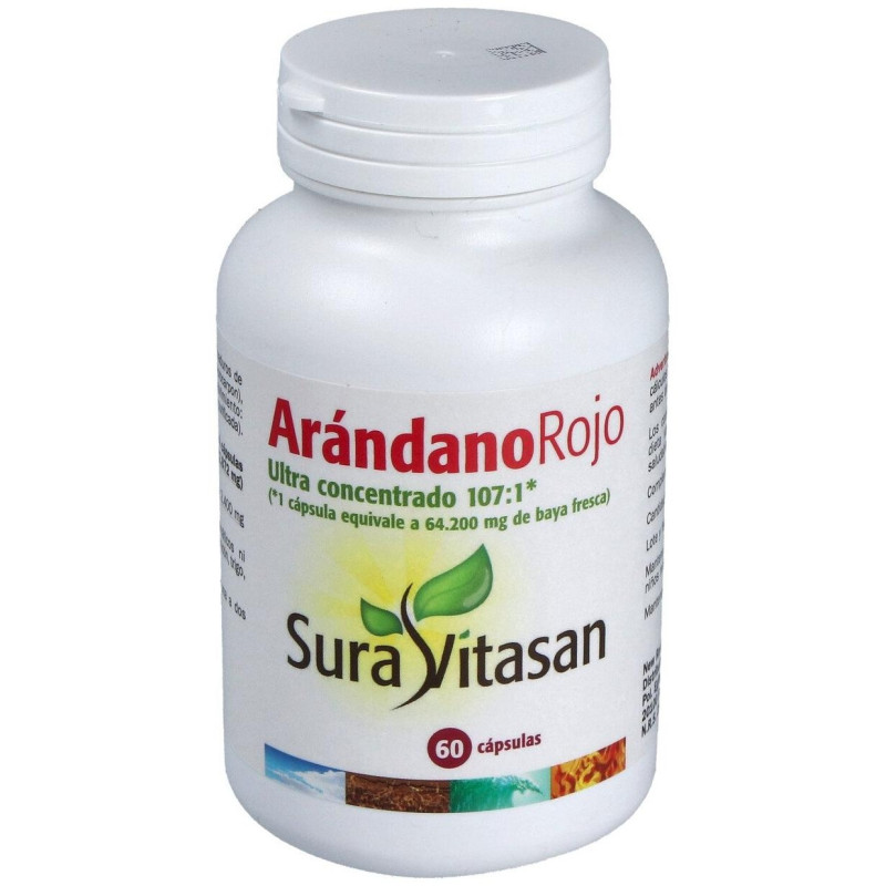 Arandano Rojo 600mg 60caps - Sura Vitasan
