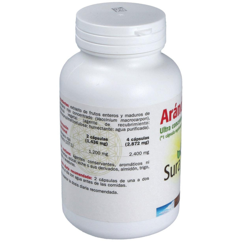 Arandano Rojo 600mg 60caps - Sura Vitasan