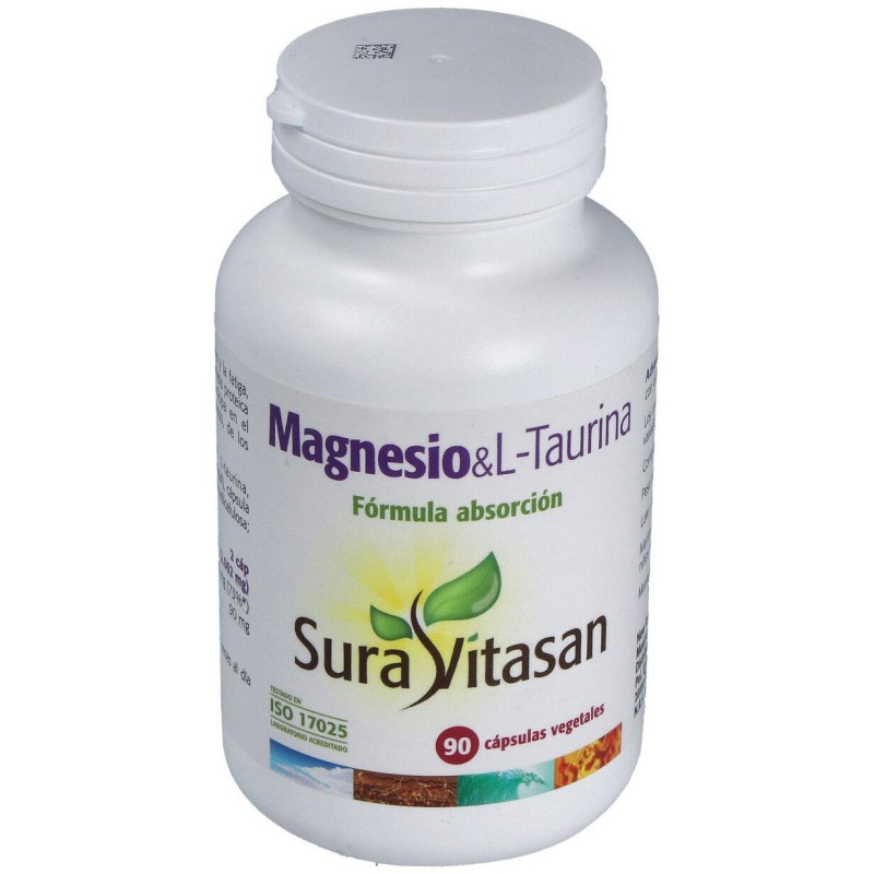 Magnesio y L - Taurina 90 Cápsulas - Sura Vitasan