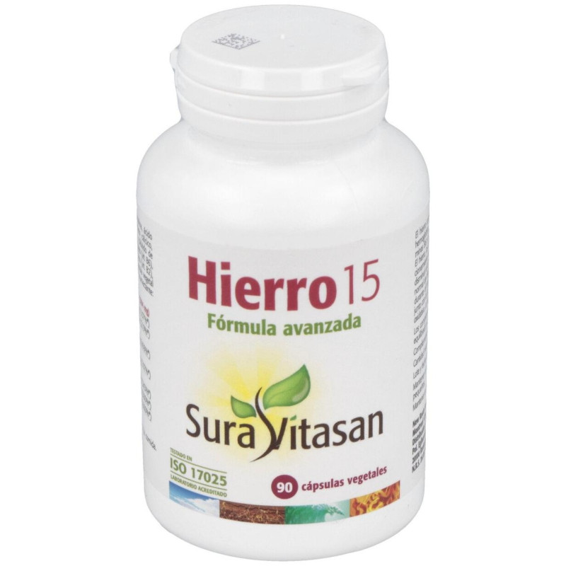 Hierro 15 90caps - Sura Vitasan