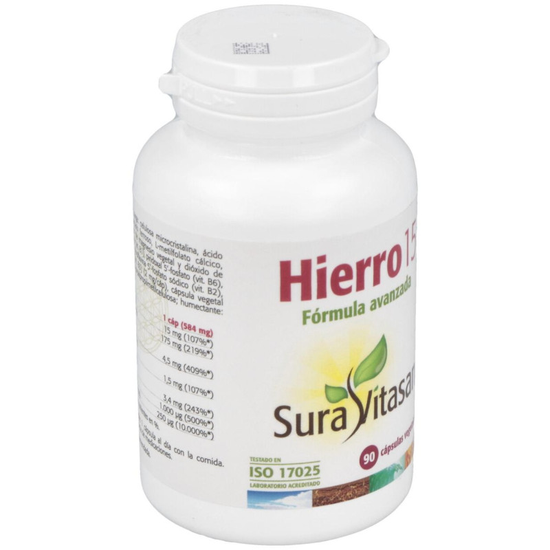 Hierro 15 90caps - Sura Vitasan