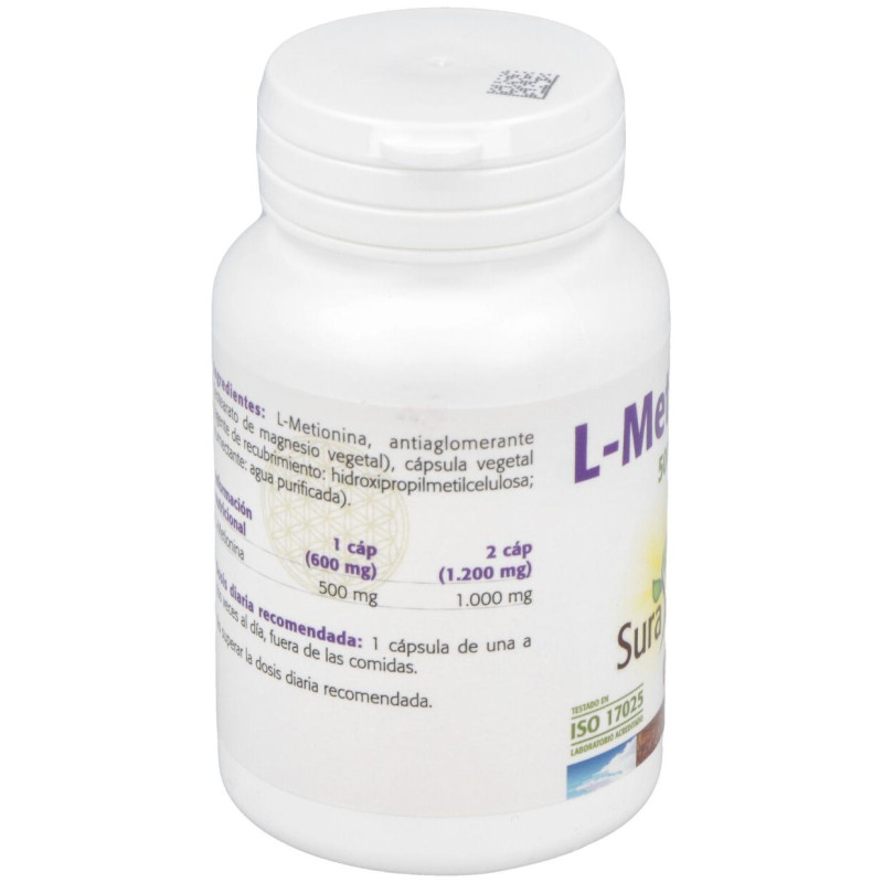 L - Metionina 500mg. 50cap - Sura Vitasan
