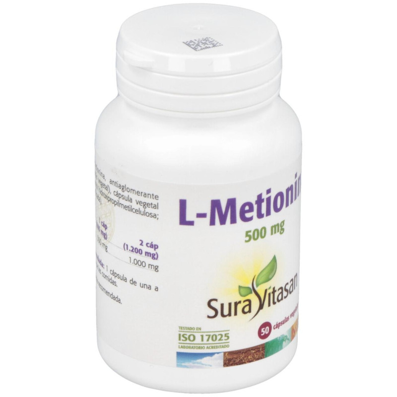 L - Metionina 500mg. 50cap - Sura Vitasan