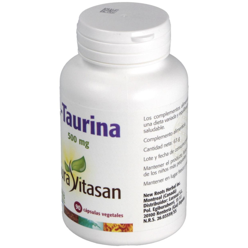 L - Taurina 500mg 90caps - Sura Vitasan