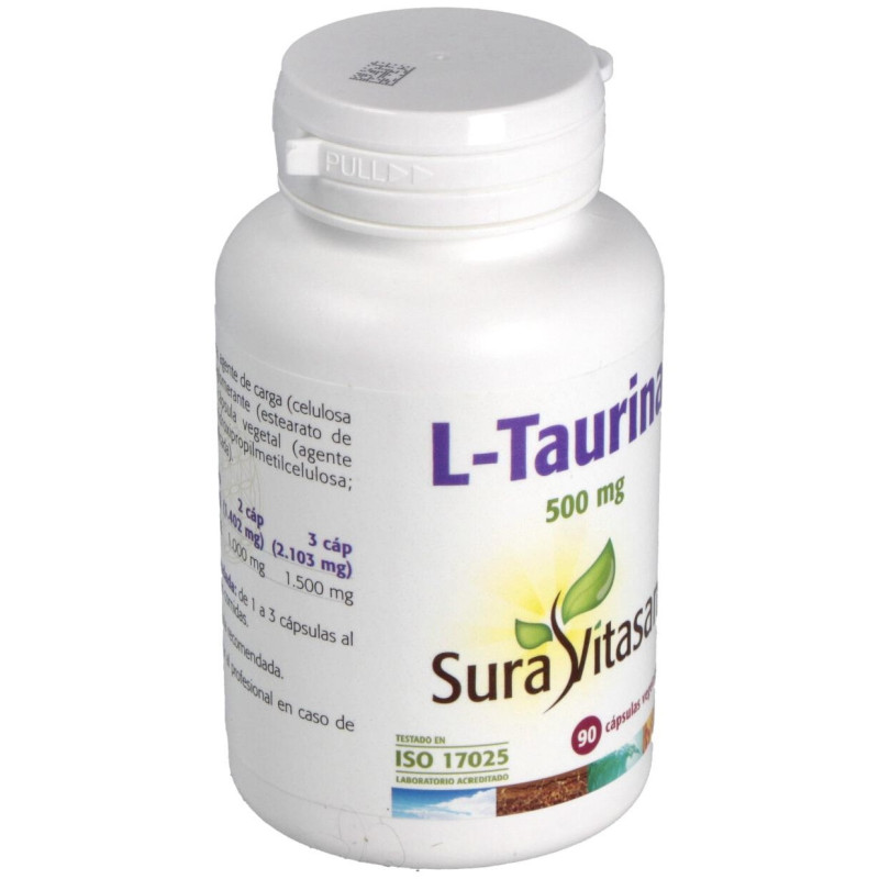 L - Taurina 500mg 90caps - Sura Vitasan
