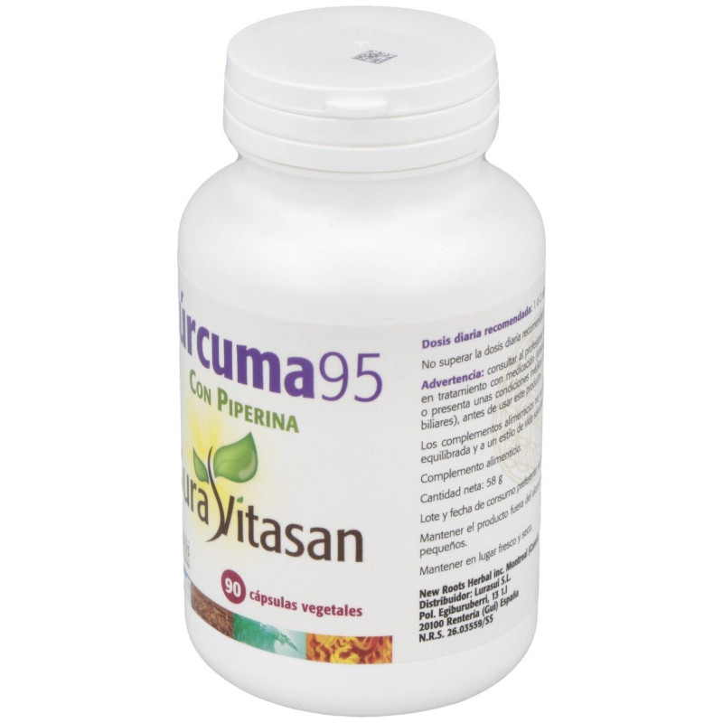 Cúrcuma 95 90 Cápsulas - Sura Vitasan