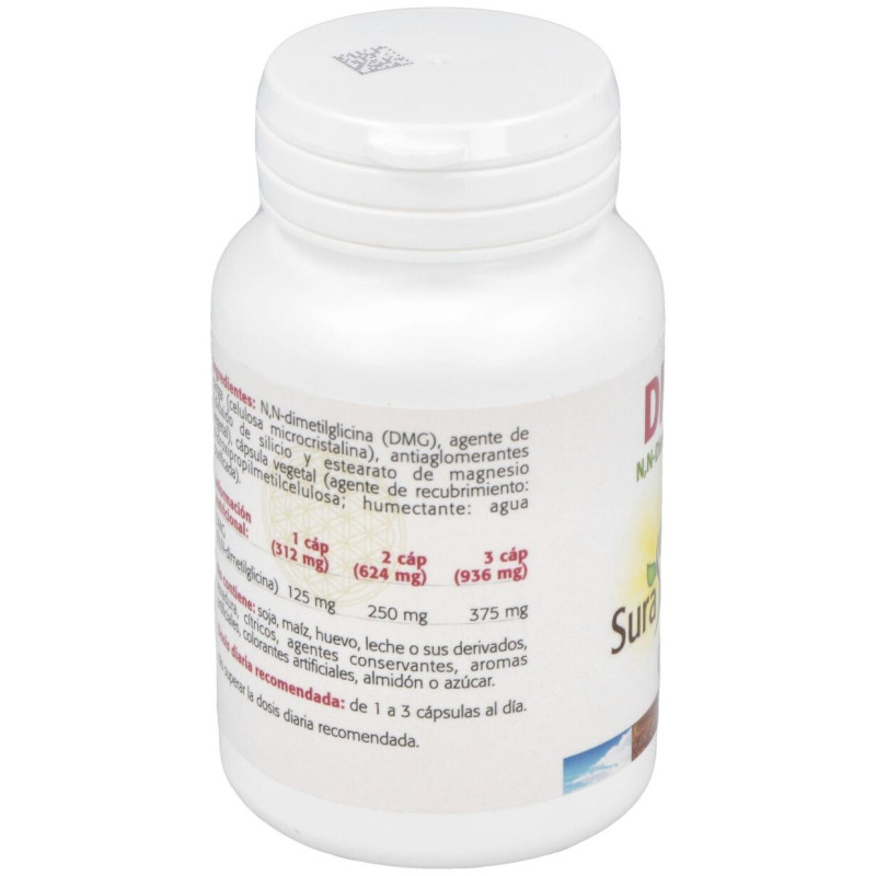 Dmg N_ N - Dimetilglicina 125 mg 100 Cápsulas - Sura Vitasan