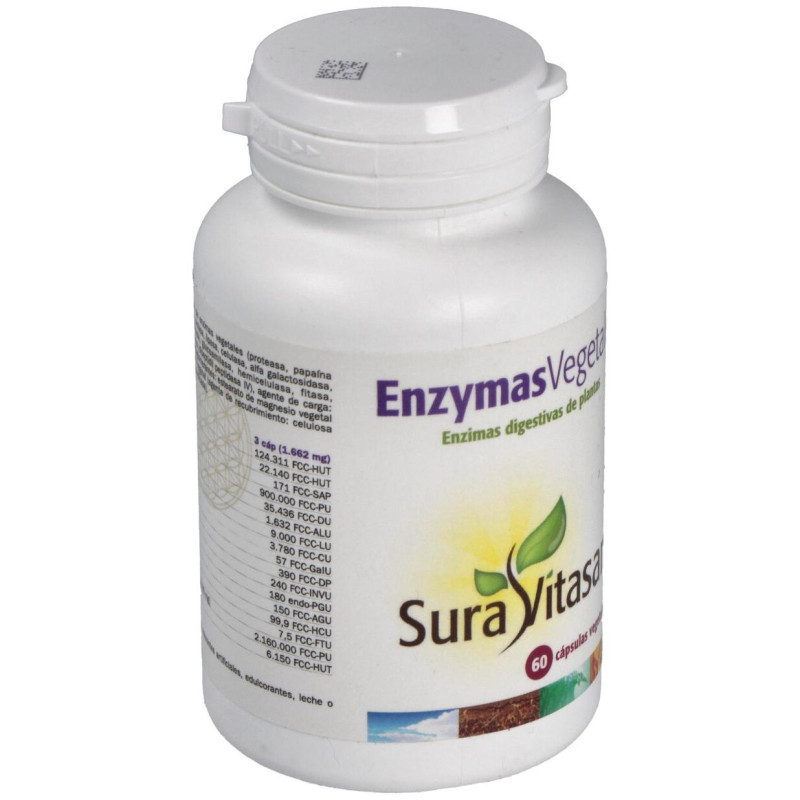 Enzymas Vegetales 60cap - Sura Vitasan