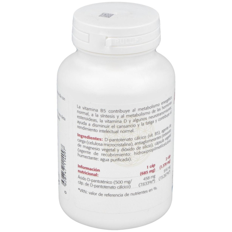 Ácido Pantotenico 500mg 100caps - Sura Vitasan