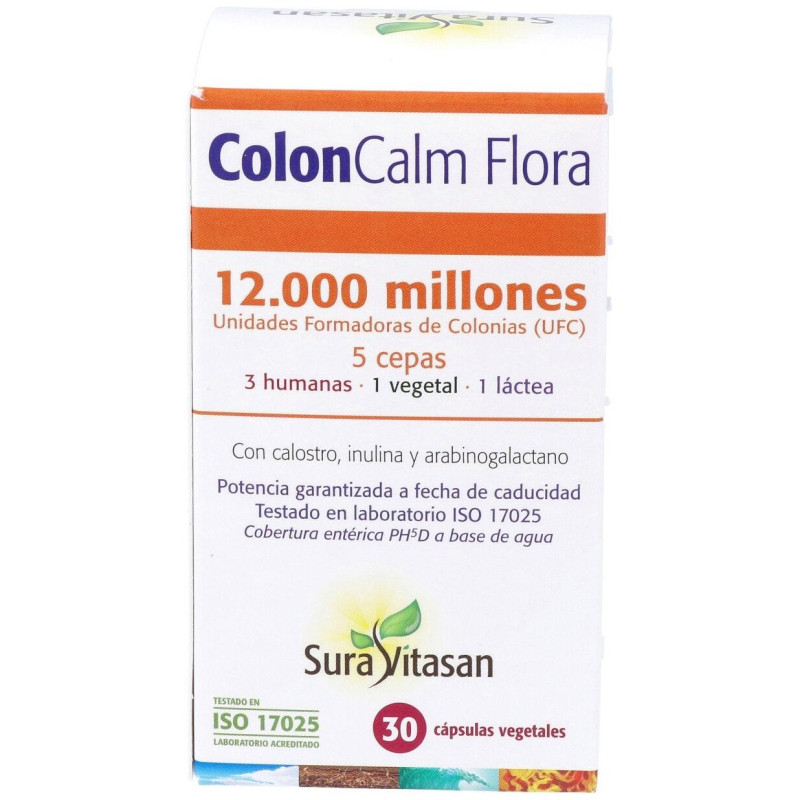 Colon - Calm Flora 30 Cápsulas - Sura Vitasan