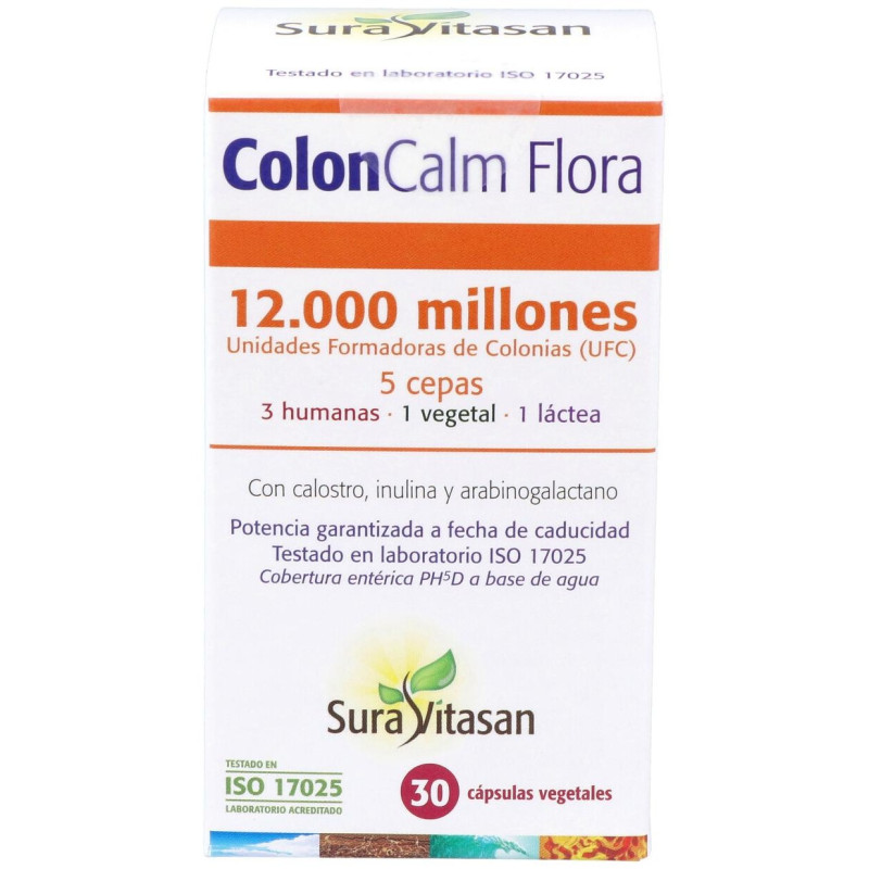 Colon - Calm Flora 30 Cápsulas - Sura Vitasan