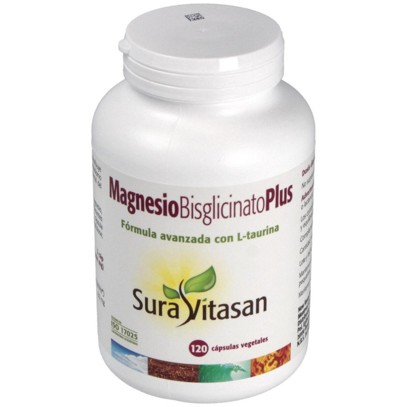 Magnesio Bisglicinato Plus 120 Cápsulas - Sura Vitasan