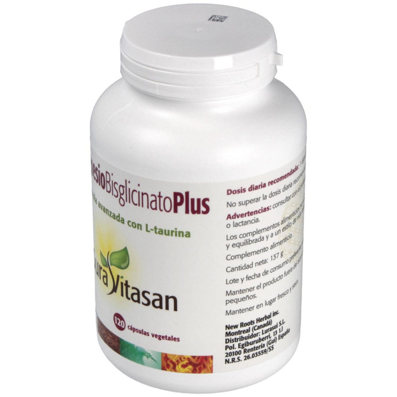 Magnesio Bisglicinato Plus 120 Cápsulas - Sura Vitasan