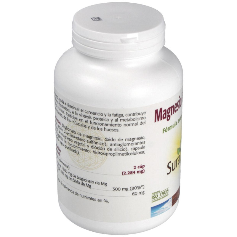 Magnesio Bisglicinato Plus 120 Cápsulas - Sura Vitasan