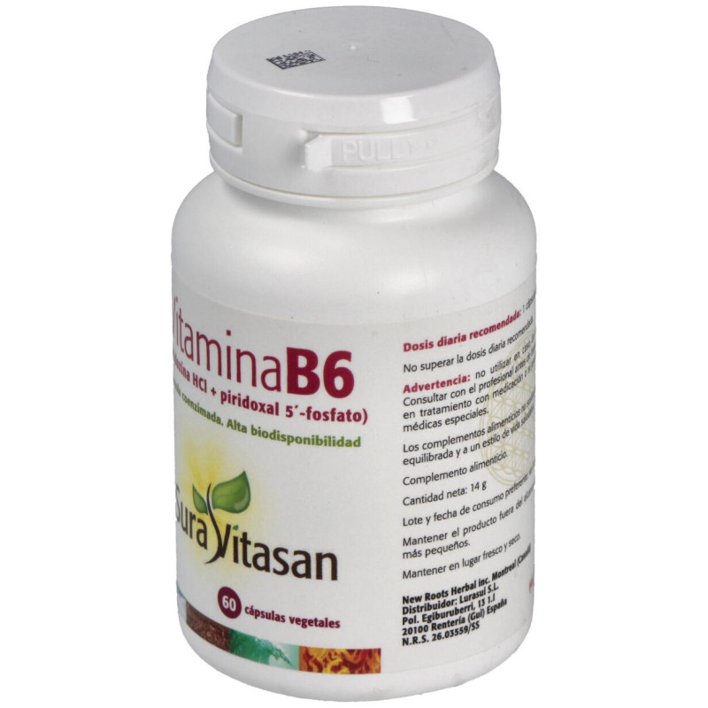 Vitamina B6 60caps - Sura Vitasan